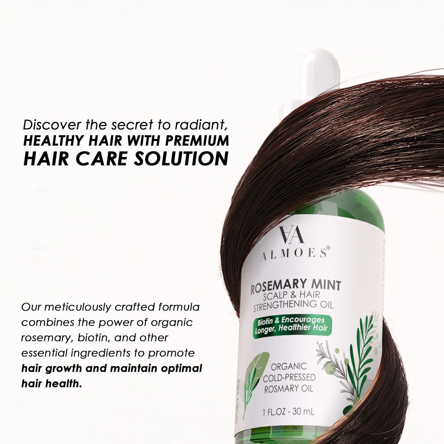 ALMOES ORGANIC ROSEMARY MINT COLD PRESSED Unique Vitamin-Enriched Formula
