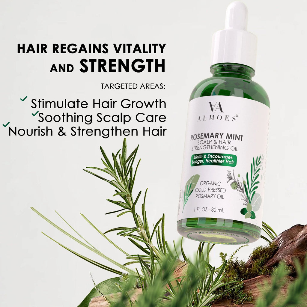 ALMOES ORGANIC ROSEMARY MINT COLD PRESSED Unique Vitamin-Enriched Formula